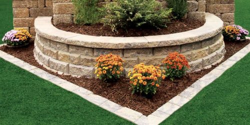 Retaining Wall, Landscaping Wall, Stone Wall, Flower Bed